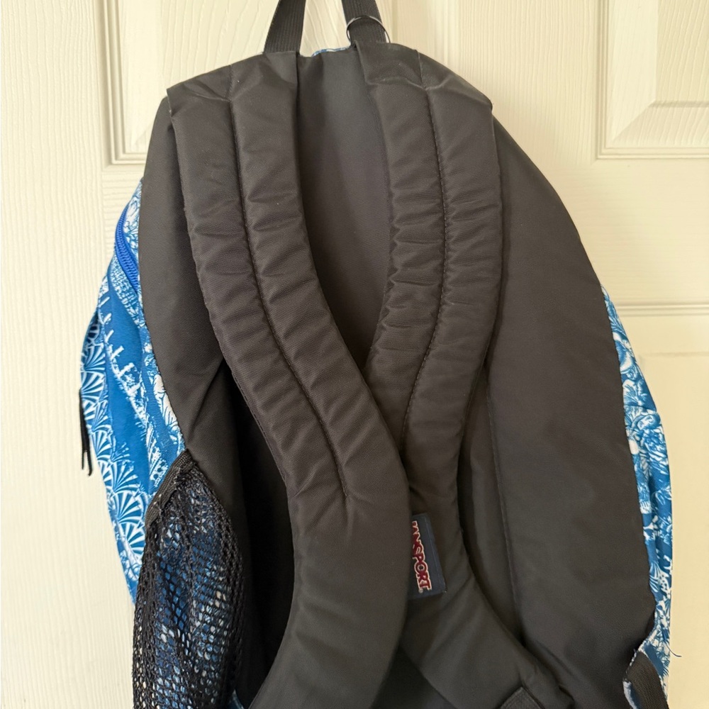 Jansport Floral Blue Backpack - Picture 4 of 4